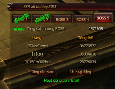 Hắc Ám Chi Quang - Boss Liên Server Hắc Ám Chi Quang - Boss Liên Server